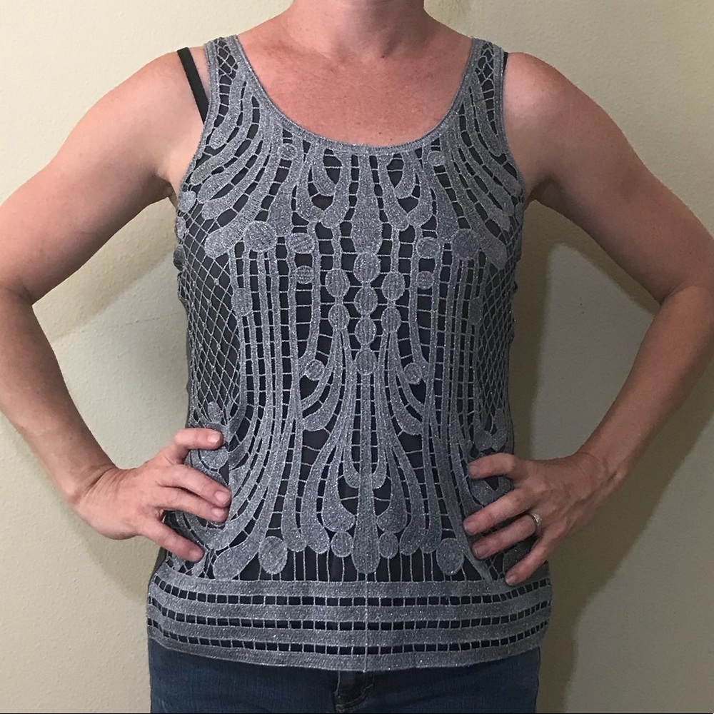Super Cute Gray Tank Top from Express Size XS